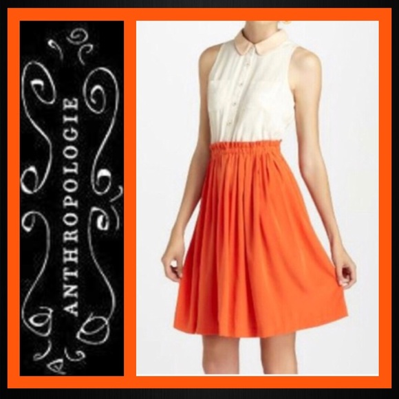 Anthropologie Dresses & Skirts - Anthro dress🧡🖤🧡
